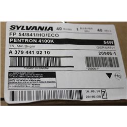 BOX OF 40 SYLVANIA 209-61 ECOLOGIC 54 WATT