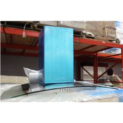 GLASS AND ST STEEL RANGE HOOD W VENT