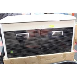 NEW BLACK AND WHITE FLOATING BATHROOM VANITY