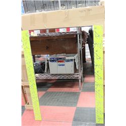 134:YELLOW FRAMED BATHROOM VANITY MIRROR