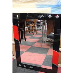 1310 BLACK AND RED VANITY MIRROR