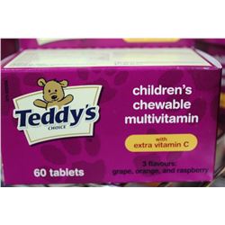BOTTLE OF 60 CHILDRENS CHEWABLE MULTI VITAMINS