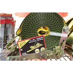 10,000LB 2" X 30' TIE DOWN RATCHET STRAP