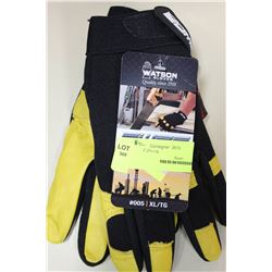 PR OF WATSON XL FLEX TIME WORK GLOVES X5