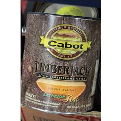 CASE OF 4- 3.785LT PAIL AUTUMN LEAF LOG AND TIMBER