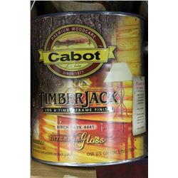 CASE OF 4-3.785LT PAIL BIRCH BARK LOG AND TIMBER