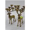 Image 1 : PAIR OF DEER CANDLE HOLDERS