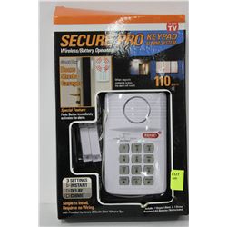 NEW SECURE PRO BATTERY OPERATED KEYPAD ALARM