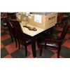 Image 1 : NEW FAUX GRANITE TABLE W 6 CHAIRS