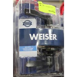 WEISER BED AND BATH HANDLE SET ON CHOICE: BLACK