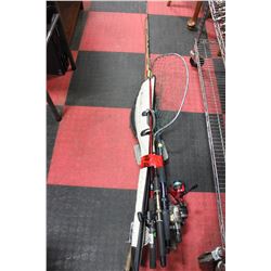 BUNDLE OF FISHING RODS & REELS incl FLYROD & REEL