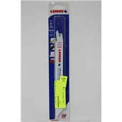 PK OF 5 LENNOX 8" WOOD,METAL AND PLASTIC SAWZALL