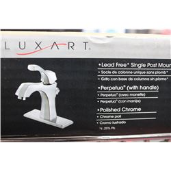 LUXART SINGLE POST MOUNT BATHROOM FAUCET