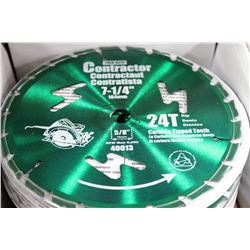 NEW 7 1/4" CONTRACTOR CIRCULAR SAW BLADE