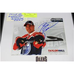 TAYLOR HALL GUARANTEED AUTHENTIC AUTOGRAPH