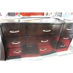 9 DRAWER WOOD DRESSER