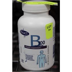 BOTTLE OF 100 VITAMIN B 100 TABLETS