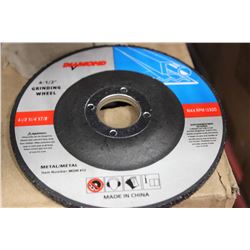 CASE OF 25 4 1/2" GRINDING WHEELS