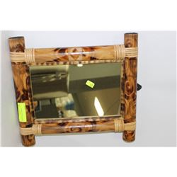 BAMBOO FRAMED MIRROR