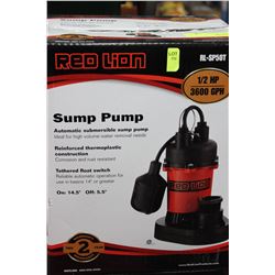 RED LION 1/2 HP AUTO SUBMERSIBLE SUMP PUMP