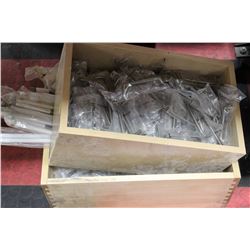 2 BOXES OF FURNITURE HANDLES