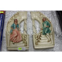 PAIR OF ESTATE STAIRCASE WALL HANGINGS