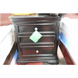 NEW BLACK 3 DRAWER NIGHT STAND