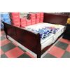 Image 1 : KING SIZE CHERRY WOOD SLEIGH BEDFRAME