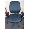 Image 1 : BLUE AND BLACK HYDRAULIC LIFT OFFICE CHAIR