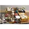 Image 1 : ESTATE 4 BOXES OF MISC ORNAMENTS/CUPS/SAUCERS ETC