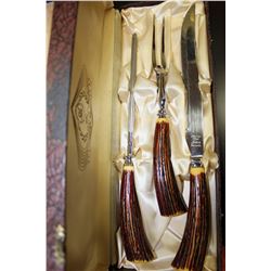 VINTAGE 3 PCE CARVING SET(JOHN PALMER)