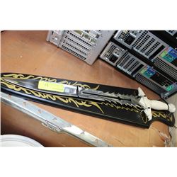 DECORATIVE SWORD W WALL PLAQUE