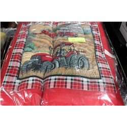 CASE FARM TRACTOR PILLOW