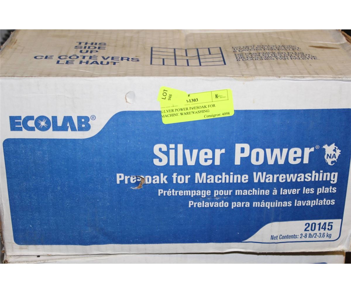 SILVER POWER PRESOAK FOR MACHINE WAREWASHING Kastner Auctions
