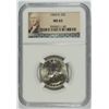 Image 1 : 1960-D WASHINGTON QUARTER, NGC MS-65