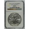 Image 1 : 2011 25th ANNIVERSARY AMERICAN SILVER EAGLE, NGC MS-69!