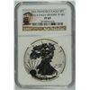 Image 1 : 2012-S $1.00 AMERICAN SILVER EAGLE REVERSE PROOF, NGC PROOF-69!  TROLLEY LABEL