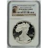 Image 1 : 2012-S $1.00 AMERICAN SILVER EAGLE, NGC PROOF-69 ULTRA CAMEO! TROLLEY LABEL