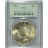 Image 1 : 1922 PEACE DOLLAR PCGS MS-63 OGH