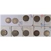Image 1 : (10) 1867 SHIELD NICKELS (NO RAYS)