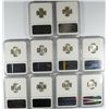 Image 2 : LOT OF ( 10 ) 1953-S ROOSEVELT DIMES, NGC  MS-66!