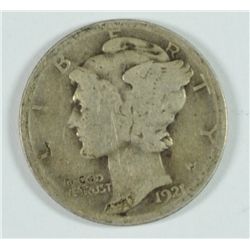 1921 MERCURY DIME AG/G