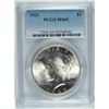 Image 1 : 1923 PEACE SILVER DOLLAR, PCGS MS-65