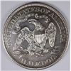 Image 2 : 1877-S SEATED HALF DOLLAR, AU/BU  NICE!!