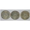 Image 2 : SET OF 1938 (P, D, S) ARKANSAS COMMEN HALF DOLLARS AU/BU