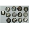 Image 1 : SILVER KENNEDY HALVES: 2-2000-S, 2-01-S, 2-02-S, 2-03-S,1ea  04, 05, 06,07,08-S