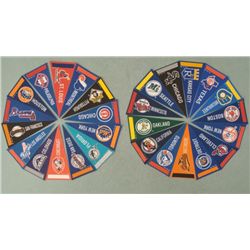 1993 Complete MLB Set of Mini Pennants- AL and NL
