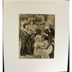 La Famille du Peintre Engraving Pierre-Auguste Renoir