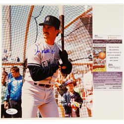 Signed Don Mattingly New York Yankees 8 x 10 Photo COA