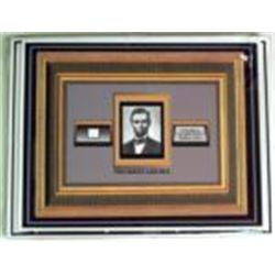 Matted Tiny Speck of Abraham Lincoln's Hair COA Abe